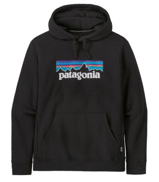 SUDADERA PATAGONIA P- LOGO HOODY (BLK)