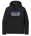 SUDADERA PATAGONIA P- LOGO HOODY (BLK)